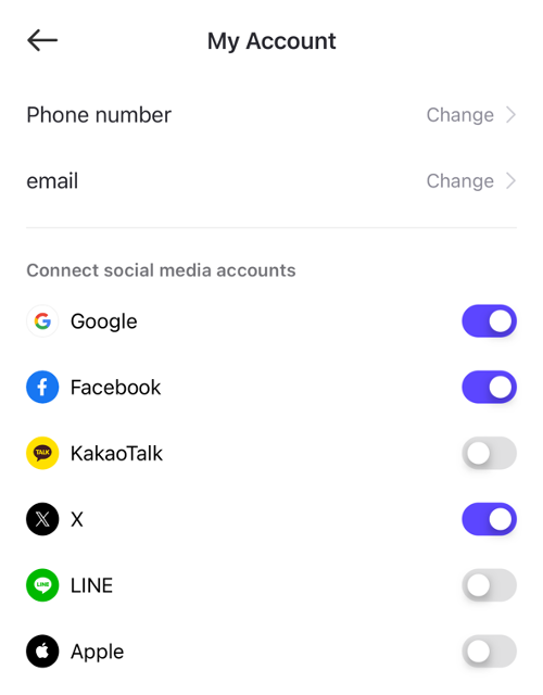 Change the log in method to Google instead of Facebook